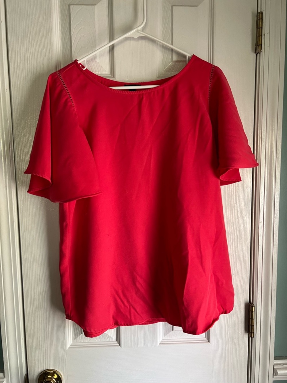 Women’s Short Sleeve Coral Blouse